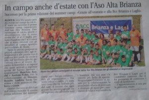 camp giornale di Erba